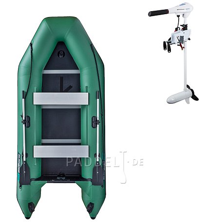 Schlauchboot GLADIATOR LIGHT AK340WF green mit Lattenboden