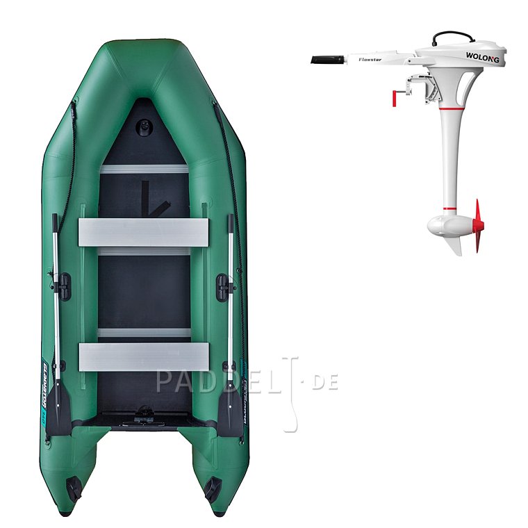 Schlauchboot GLADIATOR LIGHT AK340WF green mit Lattenboden