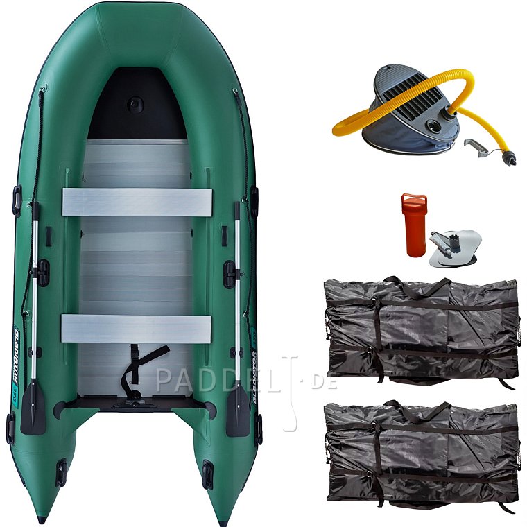 Schlauchboot GLADIATOR CLASSIC B370AL green mit Aluminiumboden