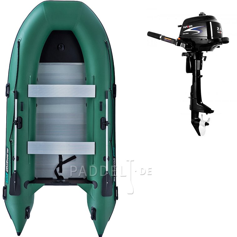 Schlauchboot GLADIATOR CLASSIC B370AL green mit Aluminiumboden