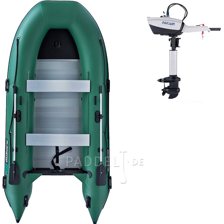 Schlauchboot GLADIATOR CLASSIC B370AL green mit Aluminiumboden