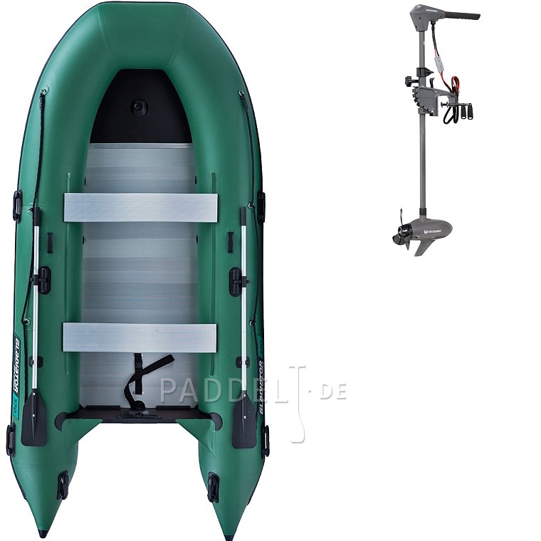 Schlauchboot GLADIATOR CLASSIC B370AL green mit Aluminiumboden