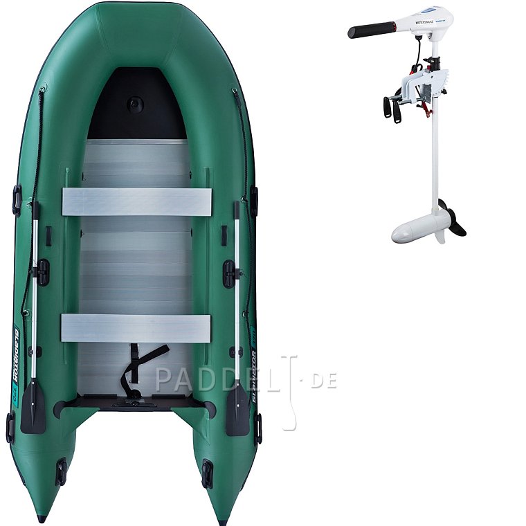 Schlauchboot GLADIATOR CLASSIC B370AL green mit Aluminiumboden