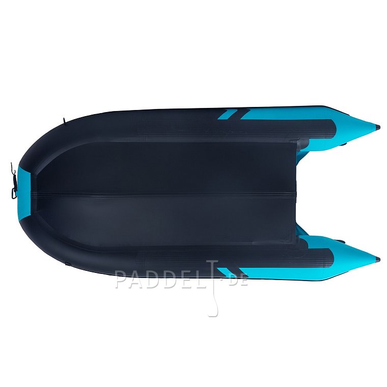 Schlauchboot GLADIATOR CLASSIC B370AL black turquoise mit Aluminiumboden