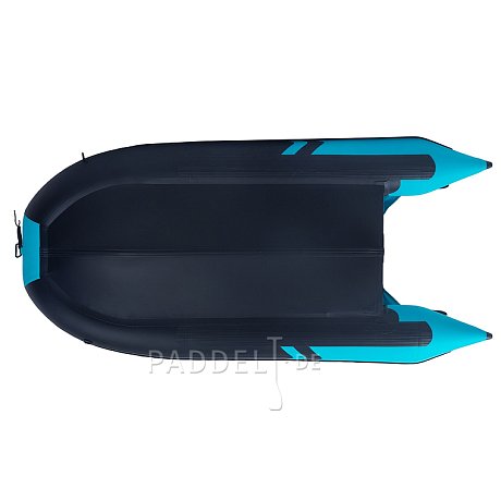 Schlauchboot GLADIATOR CLASSIC B370AL black turquoise mit Aluminiumboden