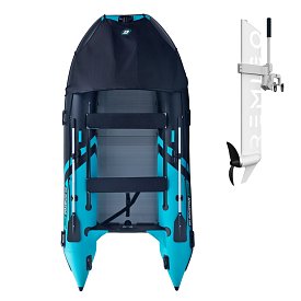 Schlauchboot GLADIATOR CLASSIC B370AL black turquoise mit Aluminiumboden