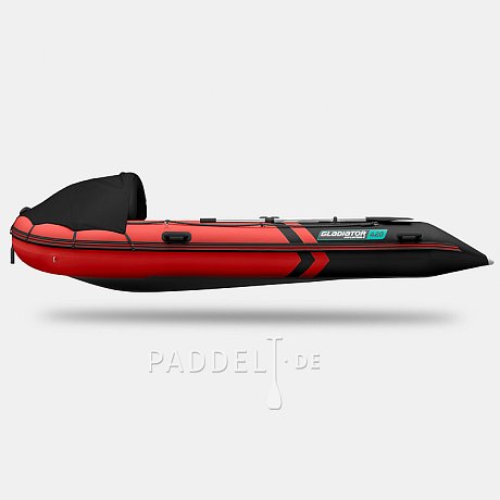 Schlauchboot GLADIATOR ACTIVE C420AL red black mit Aluminiumboden