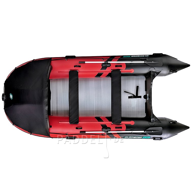 Schlauchboot GLADIATOR ACTIVE C420AL red black mit Aluminiumboden