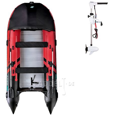 Schlauchboot GLADIATOR ACTIVE C420AL red black mit Aluminiumboden