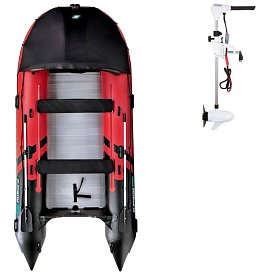 Schlauchboot GLADIATOR ACTIVE C420AL red black mit Aluminiumboden