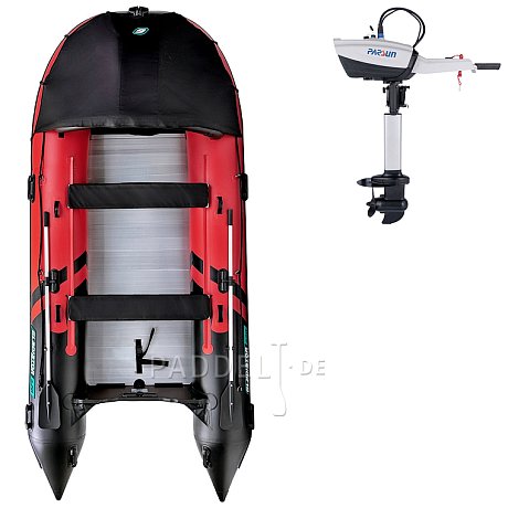 Schlauchboot GLADIATOR ACTIVE C420AL red black mit Aluminiumboden