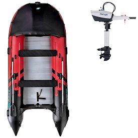 Schlauchboot GLADIATOR ACTIVE C420AL red black mit Aluminiumboden