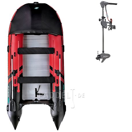 Schlauchboot GLADIATOR ACTIVE C420AL red black mit Aluminiumboden