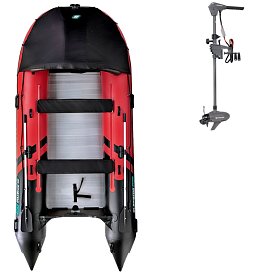 Schlauchboot GLADIATOR ACTIVE C420AL red black mit Aluminiumboden