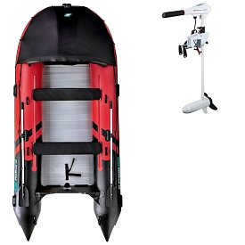 Schlauchboot GLADIATOR ACTIVE C420AL red black mit Aluminiumboden