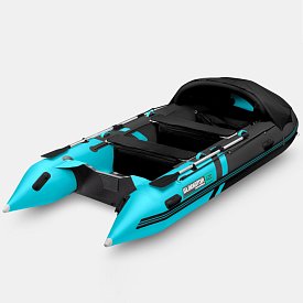 Schlauchboot GLADIATOR ACTIVE C420AL black turquoise mit Aluminiumboden
