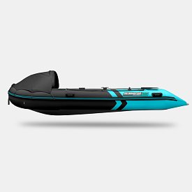 Schlauchboot GLADIATOR ACTIVE C420AL black turquoise mit Aluminiumboden