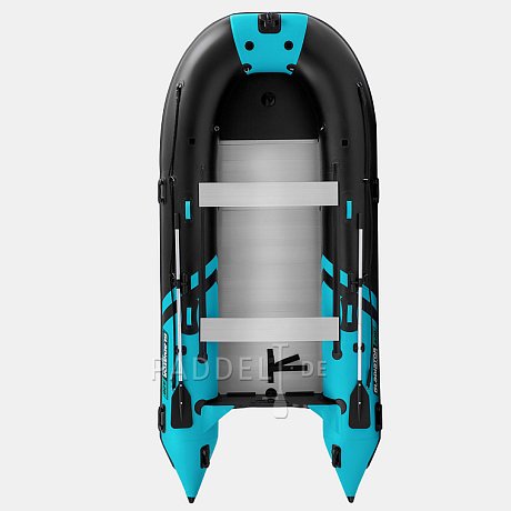 Schlauchboot GLADIATOR ACTIVE C420AL black turquoise mit Aluminiumboden