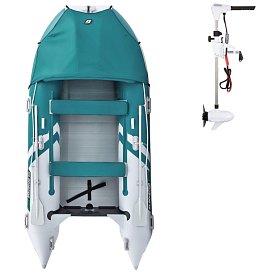 Schlauchboot GLADIATOR ACTIVE C420AL sea green white mit Aluminiumboden
