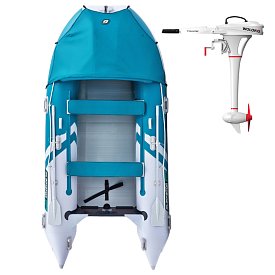 Schlauchboot GLADIATOR ACTIVE C420AL sea green white mit Aluminiumboden