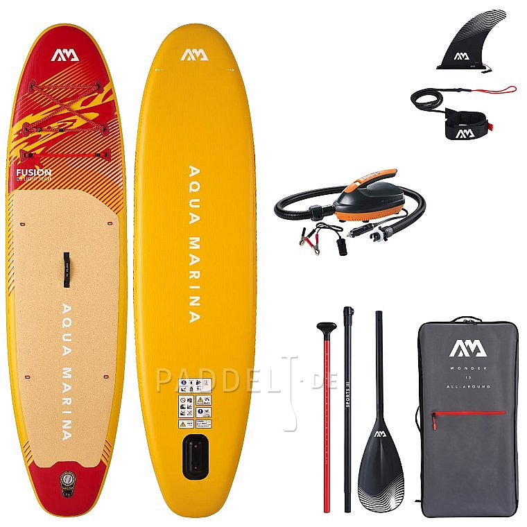 SUP AQUA MARINA FUSION 10'10 2026 inkl. elektrischer Pumpe - aufblasbares Stand Up Paddle Board