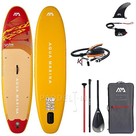 SUP AQUA MARINA FUSION 10'10 2026 inkl. elektrischer Pumpe - aufblasbares Stand Up Paddle Board