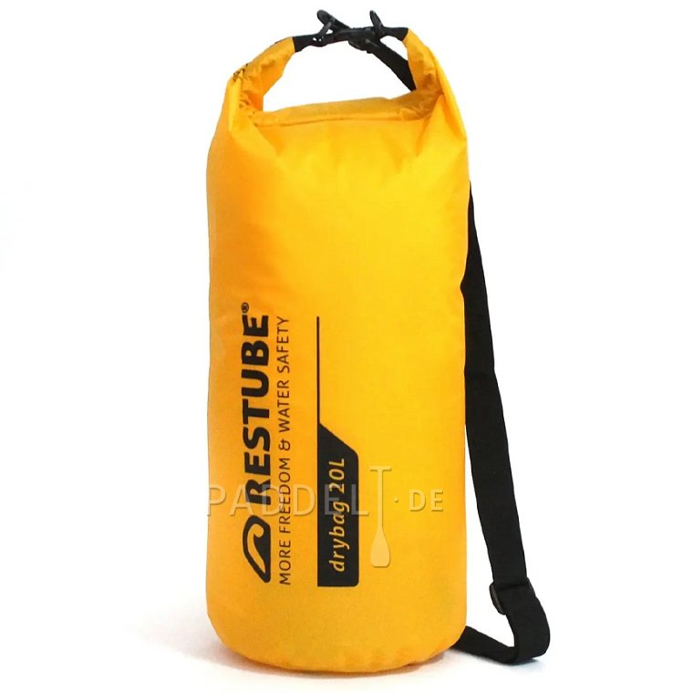 Dry Bag RESTUBE 20l Gelb - Wasserdichter Trockensack für SUP