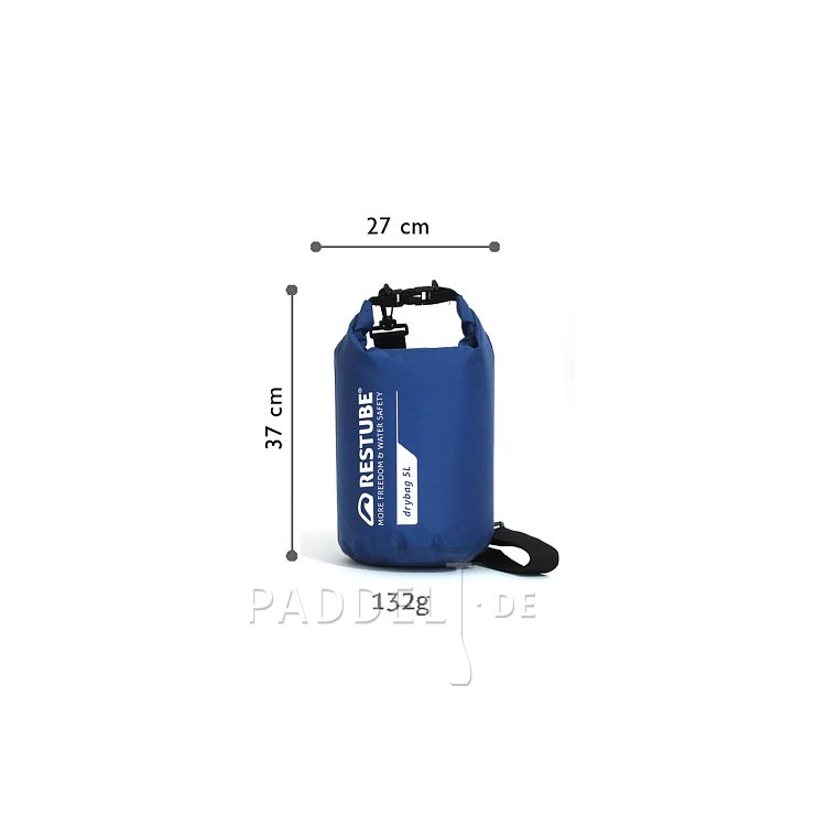 Dry Bag RESTUBE 5l Blau - Wasserdichter Trockensack für SUP