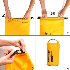 Dry Bag RESTUBE 5l Blau - Wasserdichte﻿r Trockensack für SUP