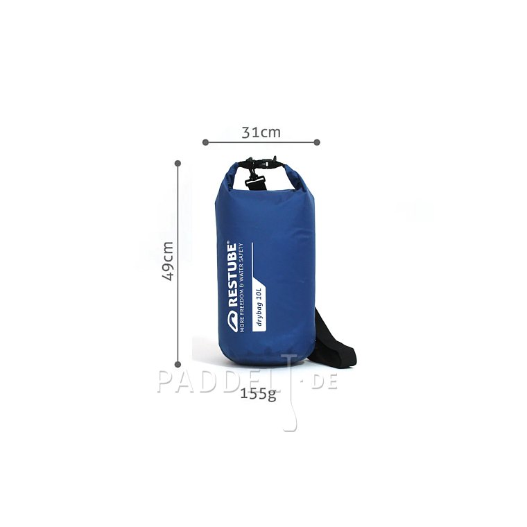 Dry Bag RESTUBE 10l Blau - Wasserdichter Trockensack für SUP