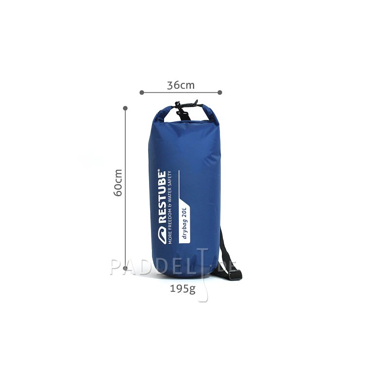 Dry Bag RESTUBE 20l Blau - Wasserdichter Trockensack für SUP