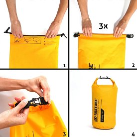 Dry Bag RESTUBE 40l Gelb - Wasserdichte﻿r Trockensack für SUP