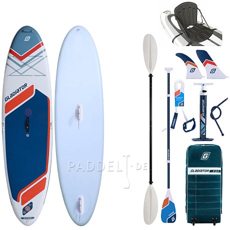 SUP GLADIATOR WindSUP 10'7 SC 2026 - aufblasbares Stand Up Paddle Board mit Windsurf Option
