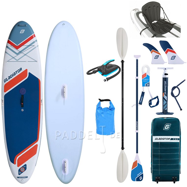 SUP GLADIATOR WindSUP 10'7 SC 2026 - aufblasbares Stand Up Paddle Board mit Windsurf Option