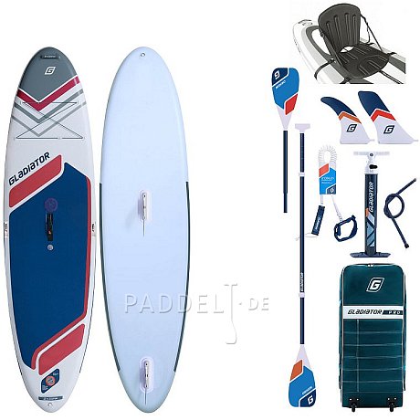 SUP GLADIATOR WindSUP 10'7 SC 2026 - aufblasbares Stand Up Paddle Board mit Windsurf Option