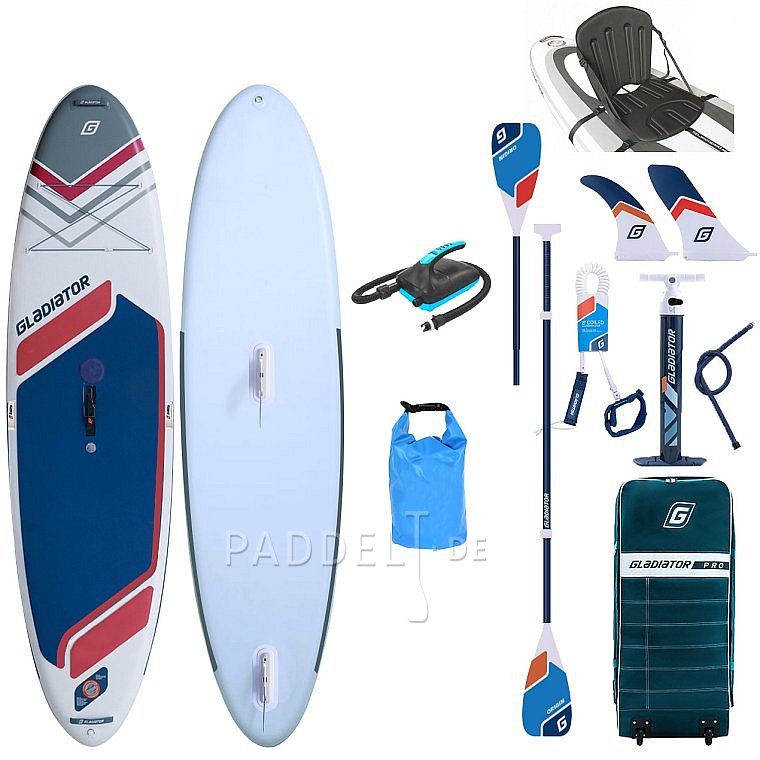 SUP GLADIATOR WindSUP 10'7 SC 2026 - aufblasbares Stand Up Paddle Board mit Windsurf Option