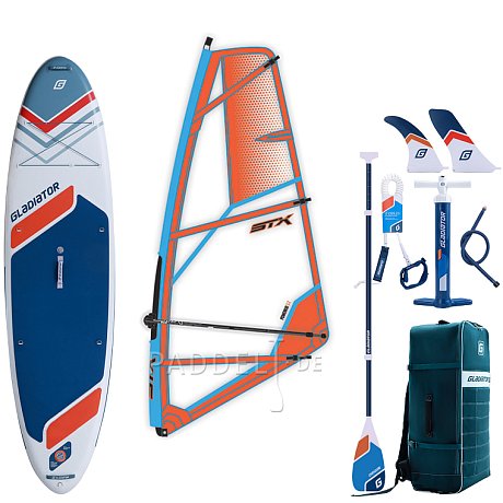SUP GLADIATOR WindSUP 10'7 SC incl. Segel 2026 - aufblasbares Stand Up Paddle Board mit Windsurf Option