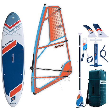 SUP GLADIATOR WindSUP 10'7 SC incl. Segel 2026 - aufblasbares Stand Up Paddle Board mit Windsurf Option