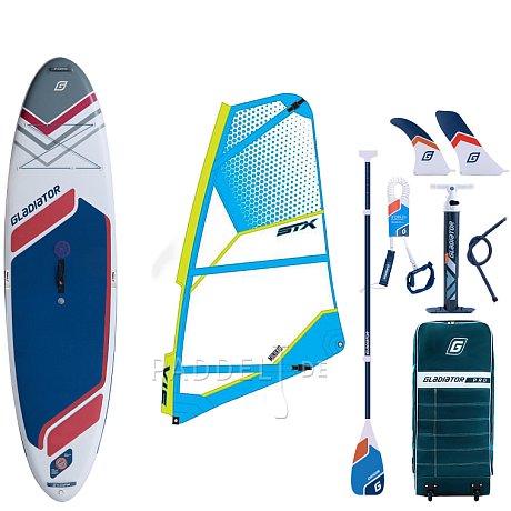 SUP GLADIATOR WindSUP 10'7 SC incl. Segel 2026 - aufblasbares Stand Up Paddle Board mit Windsurf Option