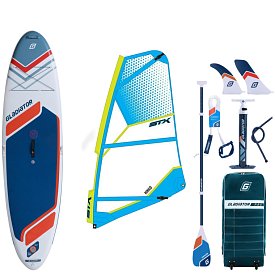 SUP GLADIATOR WindSUP 10'7 SC incl. Segel 2026 - aufblasbares Stand Up Paddle Board mit Windsurf Option