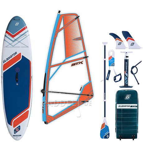 SUP GLADIATOR WindSUP 10'7 SC incl. Segel 2026 - aufblasbares Stand Up Paddle Board mit Windsurf Option