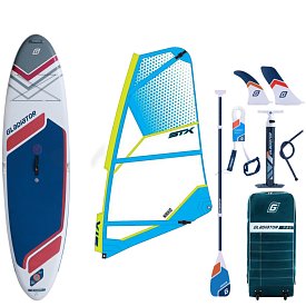 SUP GLADIATOR WindSUP 10'7 SC incl. Segel 2026 - aufblasbares Stand Up Paddle Board mit Windsurf Option
