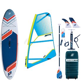 SUP GLADIATOR WindSUP 10'7 SC incl. Segel 2026 - aufblasbares Stand Up Paddle Board mit Windsurf Option