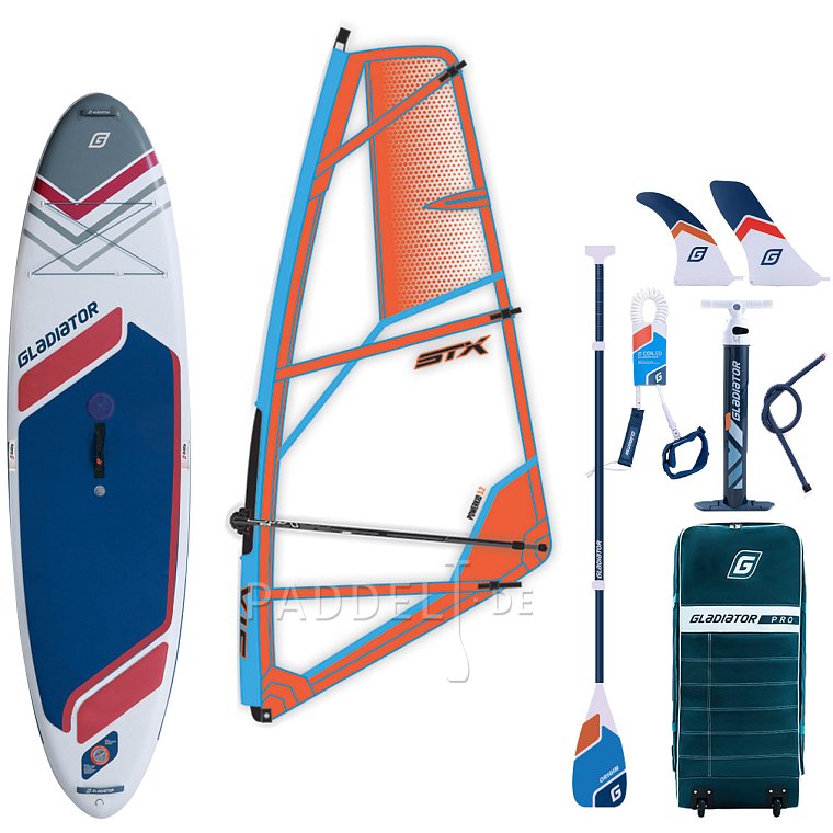 SUP GLADIATOR WindSUP 10'7 SC incl. Segel 2026 - aufblasbares Stand Up Paddle Board mit Windsurf Option