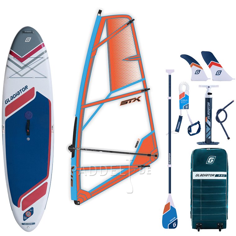 SUP GLADIATOR WindSUP 10'7 SC incl. Segel 2026 - aufblasbares Stand Up Paddle Board mit Windsurf Option