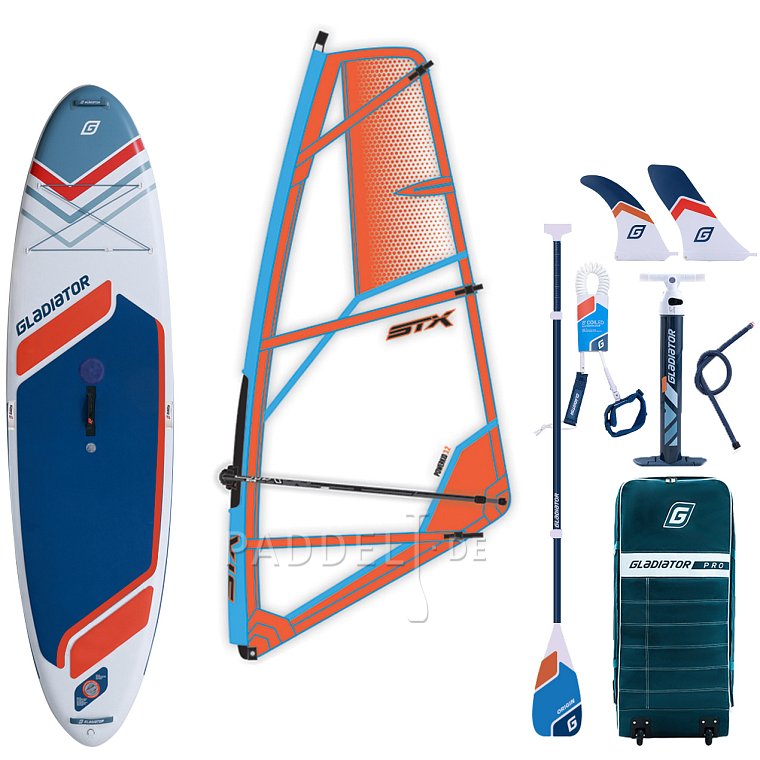 SUP GLADIATOR WindSUP 10'7 SC incl. Segel 2026 - aufblasbares Stand Up Paddle Board mit Windsurf Option