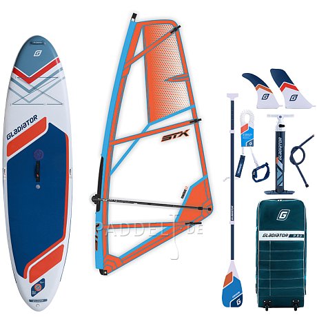 SUP GLADIATOR WindSUP 10'7 SC incl. Segel 2026 - aufblasbares Stand Up Paddle Board mit Windsurf Option