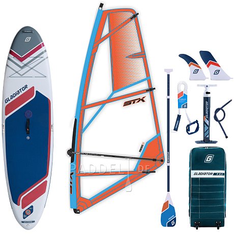 SUP GLADIATOR WindSUP 10'7 SC incl. Segel 2026 - aufblasbares Stand Up Paddle Board mit Windsurf Option