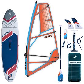 SUP GLADIATOR WindSUP 10'7 SC incl. Segel 2026 - aufblasbares Stand Up Paddle Board mit Windsurf Option