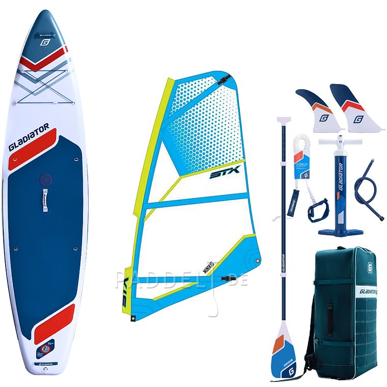 SUP GLADIATOR WindSUP 11'6 SC incl. Segel 2026 - aufblasbares Stand Up Paddle Board mit Windsurf Option